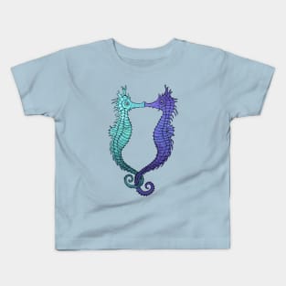 Kissing Seahorses Kids T-Shirt